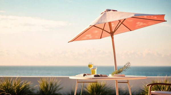 Choisissez un parasol et une table basse idéaux pour l'été